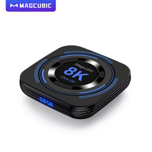 Android 12 TV Box, 4K Video 2.4G & 5.8G Dual Wifi Quad Core Cortex A53 BT Media Player, Suitable for Home & Office