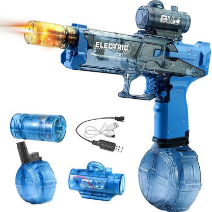 2025 New Automatic Electric Water Gun – High-Capacity Squirt Gun with Extra Long Range & Colorful Lights – Fun for Kids & Adults Summer Pool Party