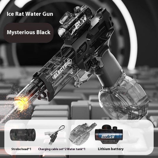 2025 New Automatic Electric Water Gun – High-Capacity Squirt Gun with Extra Long Range & Colorful Lights – Fun for Kids & Adults Summer Pool Party
